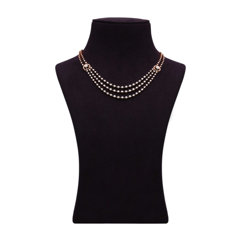 Double Layer Diamond Collar Necklace – YESSAYAN - LA
