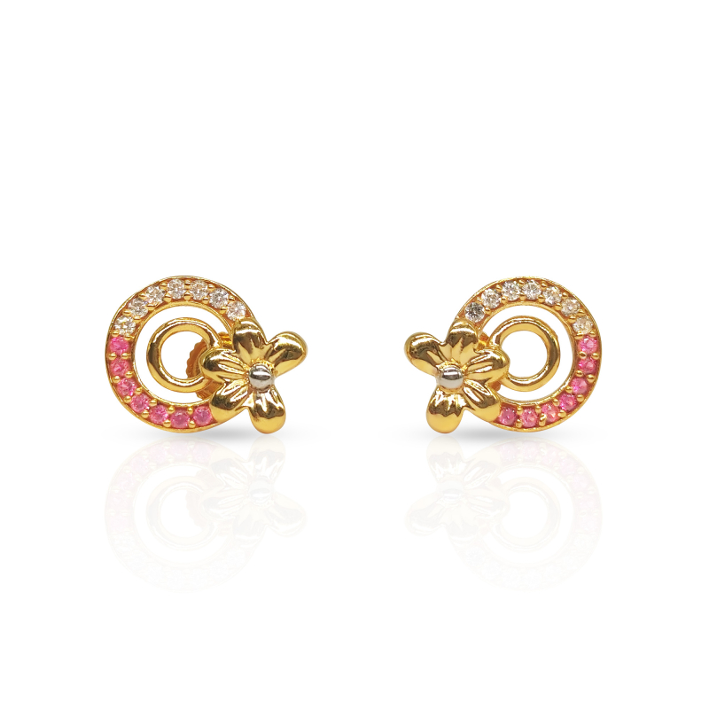 Designer golden earrings for women long party wear dangler-sgquangbinhtourist.com.vn