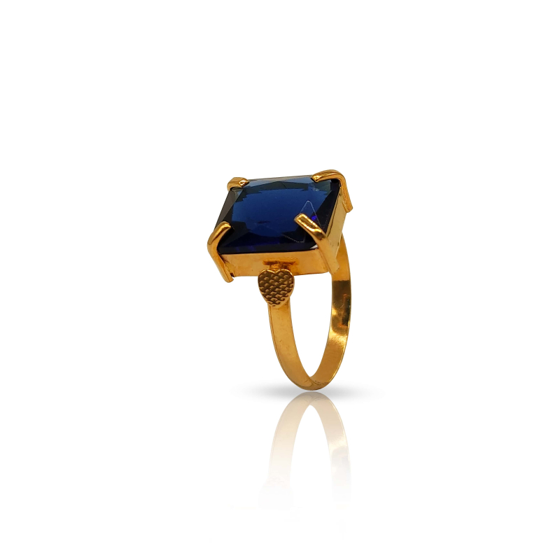 Pear London blue topaz ring vintage unique moon bat engagement ring cl –  Ohjewel